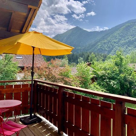 Appartement Avec Jacuzzi Dans Chalet Prive, Grande Terrasse, Parking Gratuit Les Houches Dış mekan fotoğraf