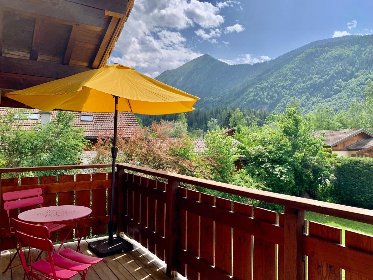 Appartement Avec Jacuzzi Dans Chalet Prive, Grande Terrasse, Parking Gratuit Les Houches Dış mekan fotoğraf